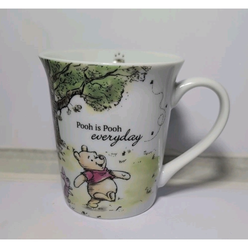 Disney Winnie The Pooh 95th Anniversary White Ceramic Mug 4"